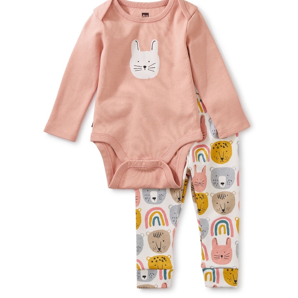 Rainbow Animal 2pc Outfit